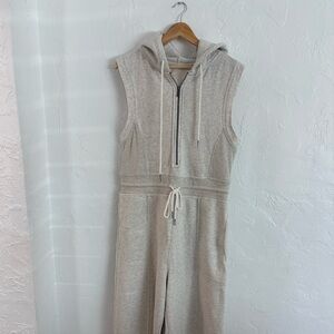 FP Movement by Free People Sleeveless Hooded Jumpsuit in Gray